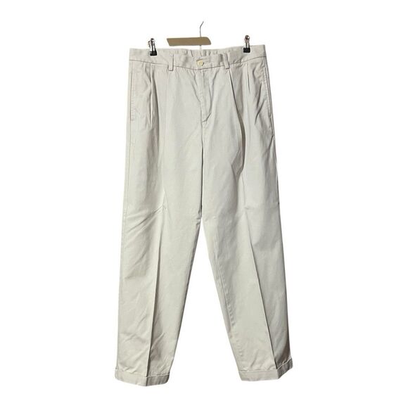 Nautica Other - Nautica Mens Size 36 X 32 Classic Fit Pleated Front Beige Pants